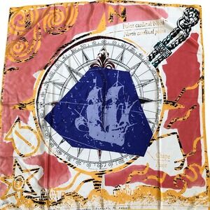 BELGIUM ANTWERPEN Eurosail 93 ANVERS Souvenir scarf compass multicolored square